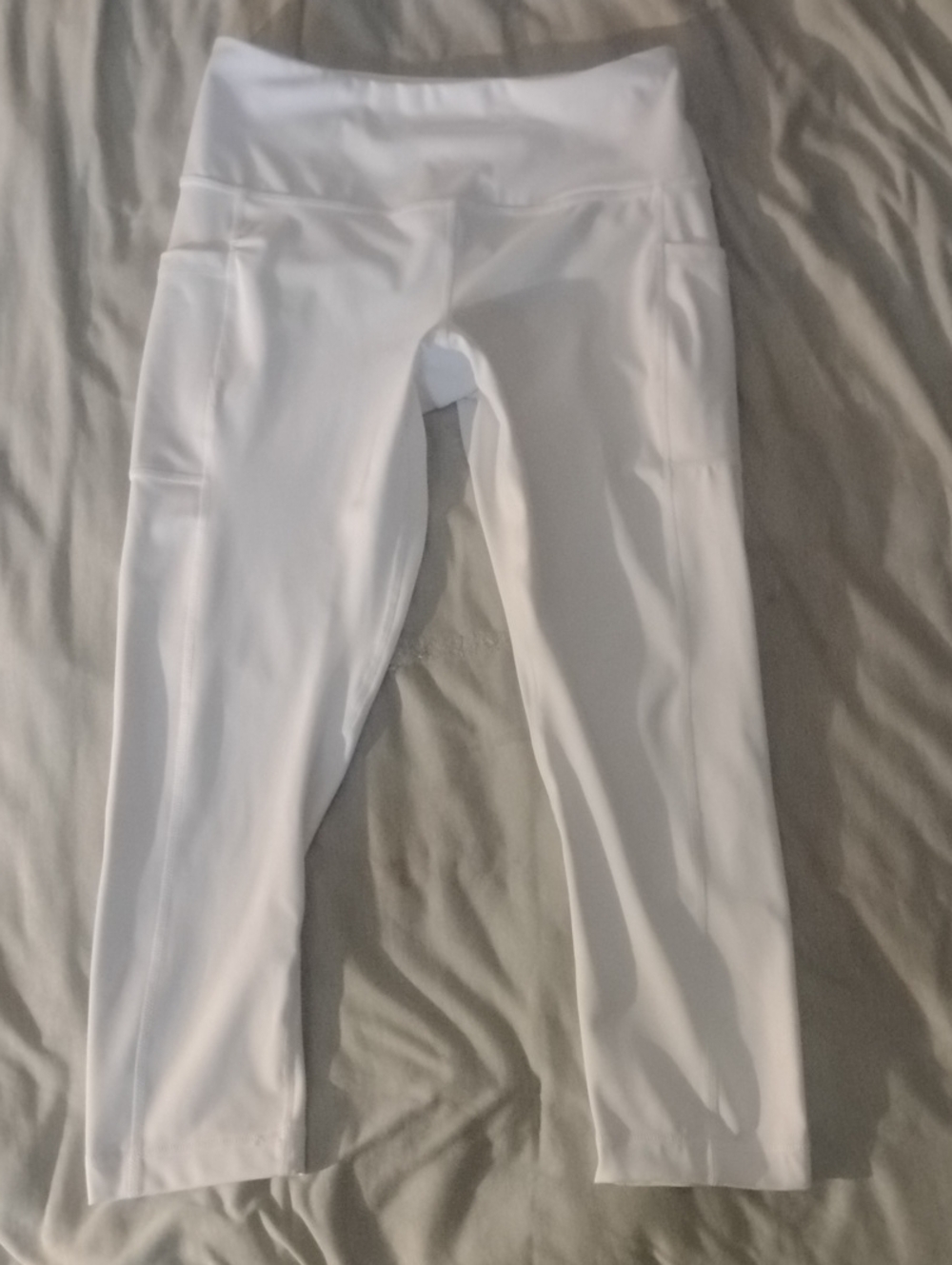 90 Degree By Reflex White High-Waist Pocket Leggings